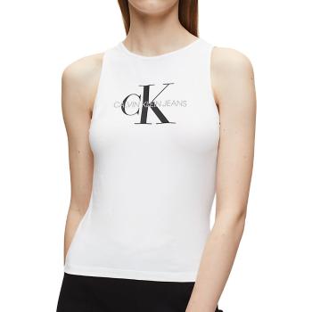 Calvin Klein Calvin Klein dámské bílé tílko Monogram Stretch Sporty Tank