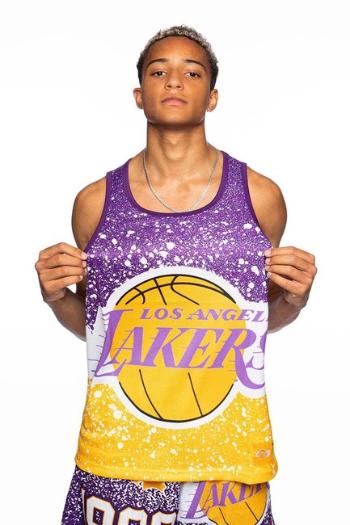Mitchell & Ness tank top Los Angeles Lakers Jumbotron Sublimated Tank light gold - M