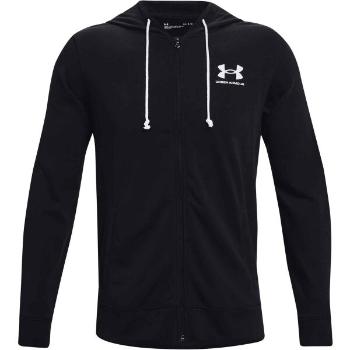 Under Armour RIVAL TERRY LC FZ Pánská mikina, černá, velikost