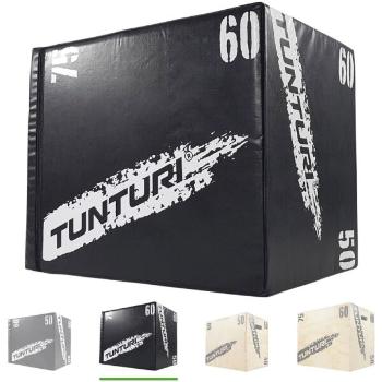 Tunturi PLYO BOX SOFT 50/60/75 CM Plyometrická bedna, černá, velikost