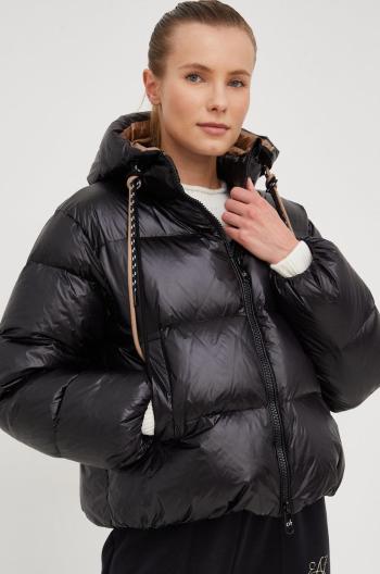 Péřová bunda Deha dámská, černá barva, zimní, oversize