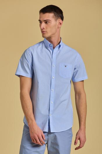 KOŠILE GANT REG BROADCLOTH GINGHAM SS BD modrá 4XL