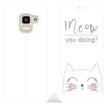 Flipové pouzdro na mobil Samsung Galaxy J6 2018 - M098P Meow you doing? (5903226359288)