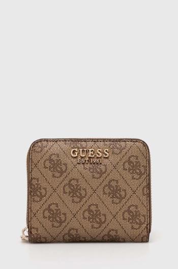 Peněženka Guess LAUREL hnědá barva, SWSG85 00370