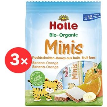 HOLLE Organické minis banánové s pomerančem 4× 100 g (7640161875944)