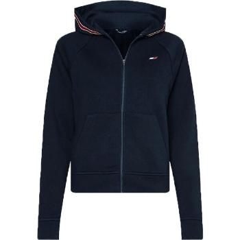 Tommy Hilfiger REGULAR TOMMY TAPE ZIPPER HOODIE Dámská mikina, tmavě modrá, velikost XS