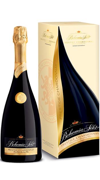 Bohemia Sekt Prestige Chardonnay brut, dárkové balení 0.75l