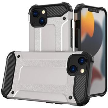 Hybrid Armor plastový kryt na iPhone 13 mini, stříbrný (HUR12486)