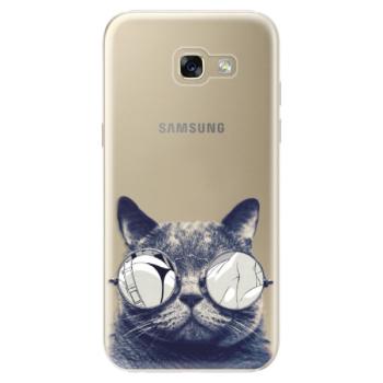 Odolné silikonové pouzdro iSaprio - Crazy Cat 01 - Samsung Galaxy A5 2017