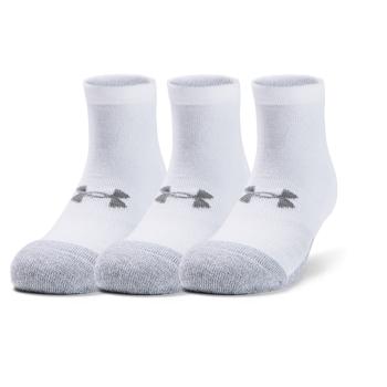 UA Heatgear Low Cut 3pk-WHT XL