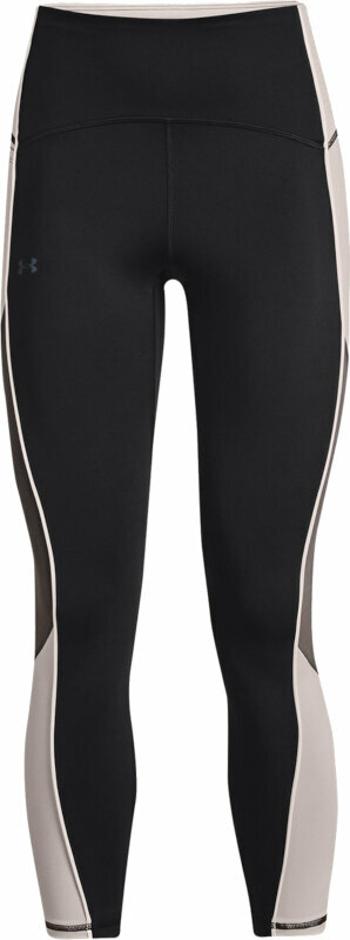 Under Armour Women's UA RUSH No-Slip Waistband Ankle Leggings Black/Ghost Gray M Fitness kalhoty