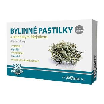 Medpharma Bylinné pastilky bez cukru islandský lišejník 36 ks