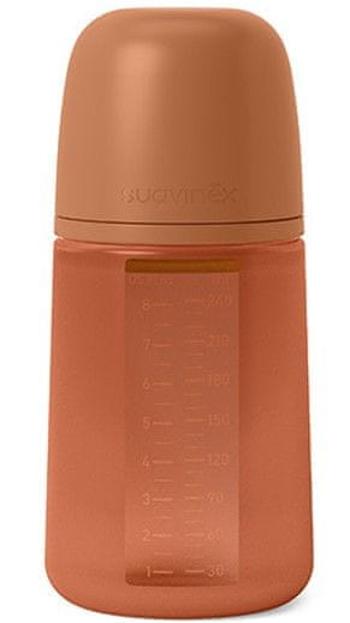 Suavinex KOJENECKÁ LÁHEV 240 ml M COLOUR ESSENCE - cihlová