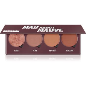 Makeup Obsession Mad About Mauve paleta tvářenek 4 x 2.50 g