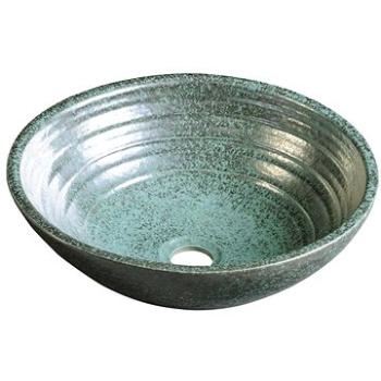 SAPHO ATTILA keramické umyvadlo, průměr 42,5 cm, zelená měď                                          (DK006)