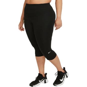 Nike ONE DF MR CPRI TGT PLUS W Dámské legíny plus size, černá, velikost 1x