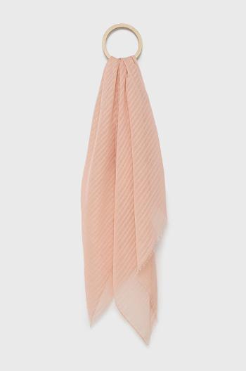 Šála Sisley dámský, růžová barva, vzorovaný