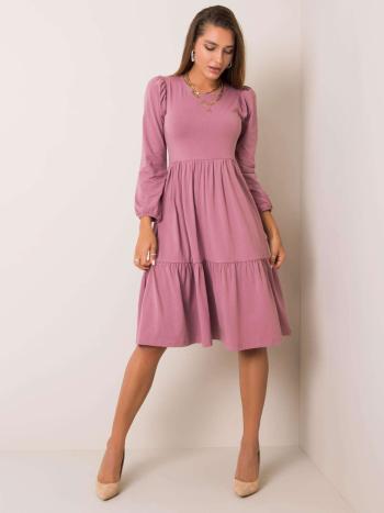 Růžové dámské šaty RV-SK-5832.18X-ciemny różowy Velikost: L