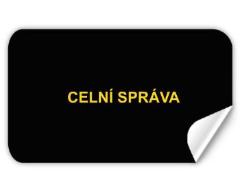 Samolepky obdelník Celní správa