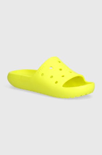 Pantofle Crocs CLASSIC SLIDE V zelená barva