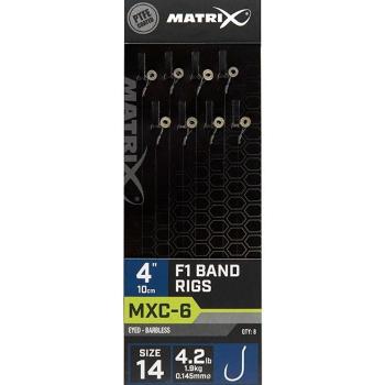 Matrix návazec mxc-6 barbless band rigs f1 10 cm - 14 0,145 mm