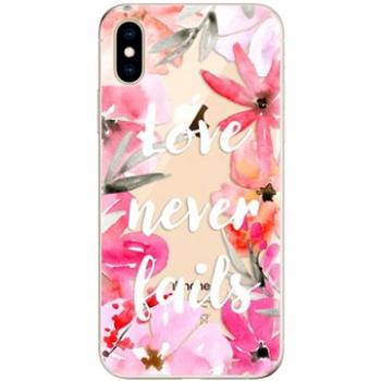 iSaprio Love Never Fails pro iPhone XS (lonev-TPU2_iXS)