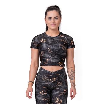 Dámské tričko Crop Top Active Black XS - NEBBIA