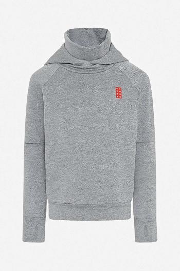 Dětská mikina Lego Wear Lwsaipal 609 Hoodie šedá barva, s kapucí, s potiskem, 11010566 590