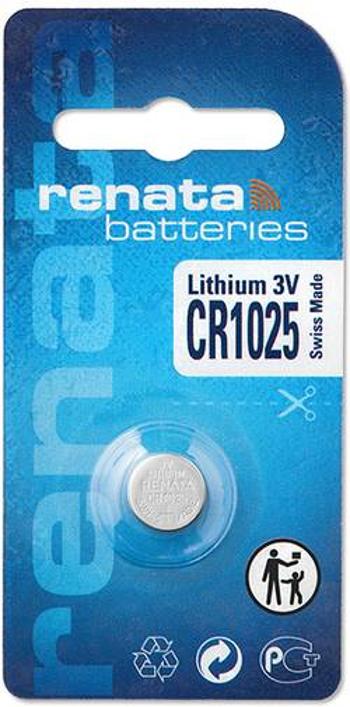 Knoflíková baterie Renata CR1025, lithium, 700263