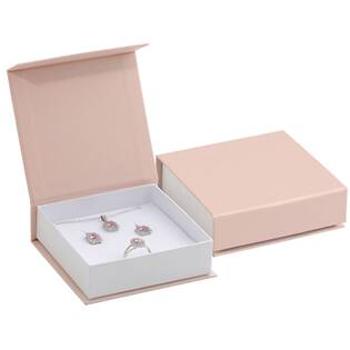 Šperky4U Dárková krabička na soupravu růžová, magnetické zavírání - KR0383-P