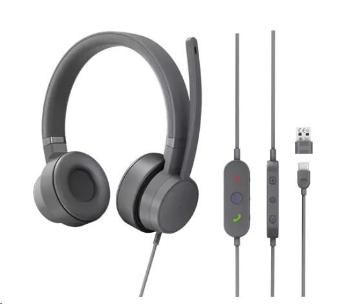 Lenovo Go Wired ANC Headset (Storm Grey)