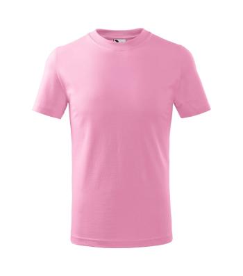 MALFINI Dětské tričko Basic - Růžová | 158 cm (12 let)