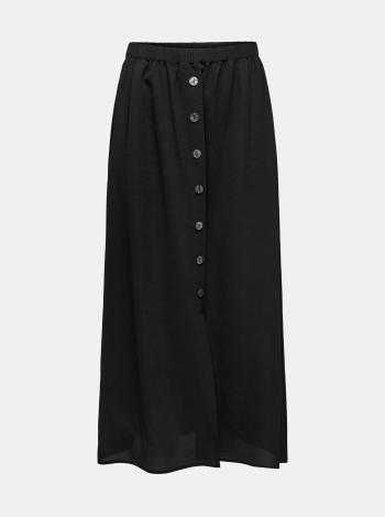 Černá maxi sukně s knoflíky ONLY Nova