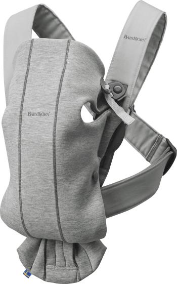 BabyBjörn Nosítko Mini Light Grey 3D Jersey šedé