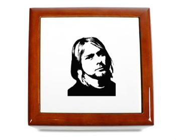 Dřevěná krabička Kurt Cobain