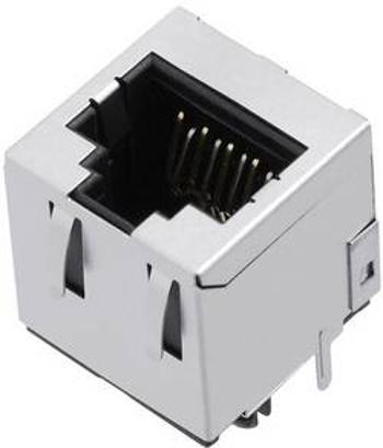 Zásuvka, vestavná vertikální encitech 3257-0009-02, RJ45 RJJS-88-143-E7V-058, kov, 1 ks