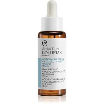 Collistar Attivi Puri Hyaluronic + Polyglutamic Acid Serum liftingové pleťové sérum s kyselinou hyaluronovou 50 ml