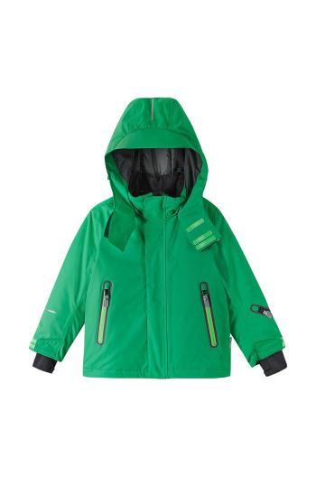 Dětská lyžařská bunda Reima zelená barva