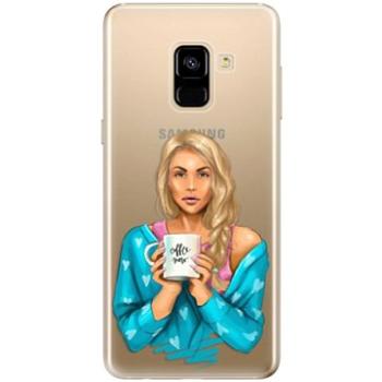 iSaprio Coffe Now - Blond pro Samsung Galaxy A8 2018 (cofnoblo-TPU2-A8-2018)