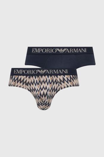 Spodní prádlo Emporio Armani Underwear 2-pack pánské, tmavomodrá barva, 111733 4R504