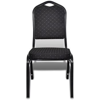 Jídelní židle 30 ks černé textil (270649)