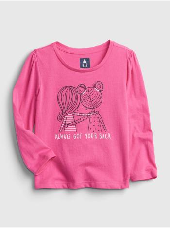 Růžové holčičí tričko graphic t-shirt