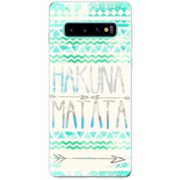 iSaprio Hakuna Matata Green pro Samsung Galaxy S10 (hakug-TPU-gS10)