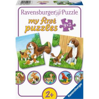 Ravensburger puzzle Zvířátka na dvoře 9 x 2 dílků