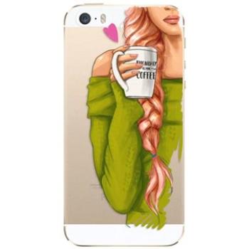 iSaprio My Coffe and Redhead Girl pro iPhone 5/5S/SE (coffread-TPU2_i5)