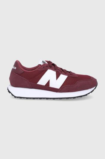 Boty New Balance MS237CF hnědá barva