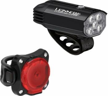 Lezyne Fusion Drive 500+/Zecto Drive 200+ Pair Satin Black/Black Front 500 lm / Rear 200 lm Cyklistické světlo