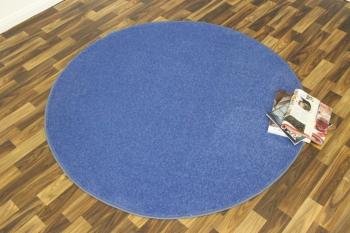 Hanse Home Collection koberce Kusový koberec Nasty 101153 Blau kruh - 200x200 (průměr) kruh cm Modrá