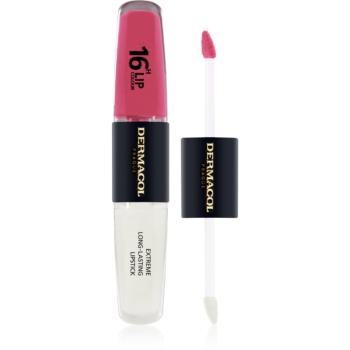 Dermacol 16H Lip Colour dlouhotrvající rtěnka a lesk na rty odstín 6 2x4 ml