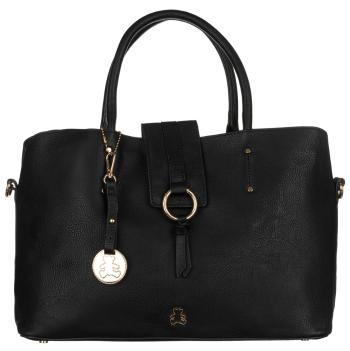 LULU CASTAGNETTE ČERNÁ SHOPPER BAG SE SPONOU PABLO NOIR Velikost: ONE SIZE